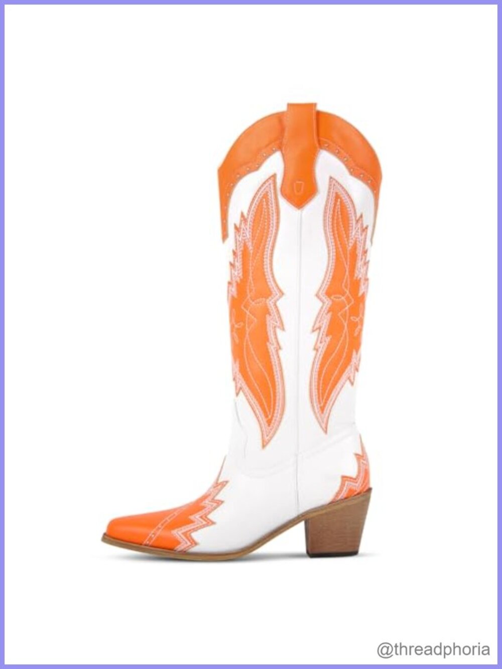 Women's Embroidered Western Cowboy Knee High Boots Pointed Toe Heeled